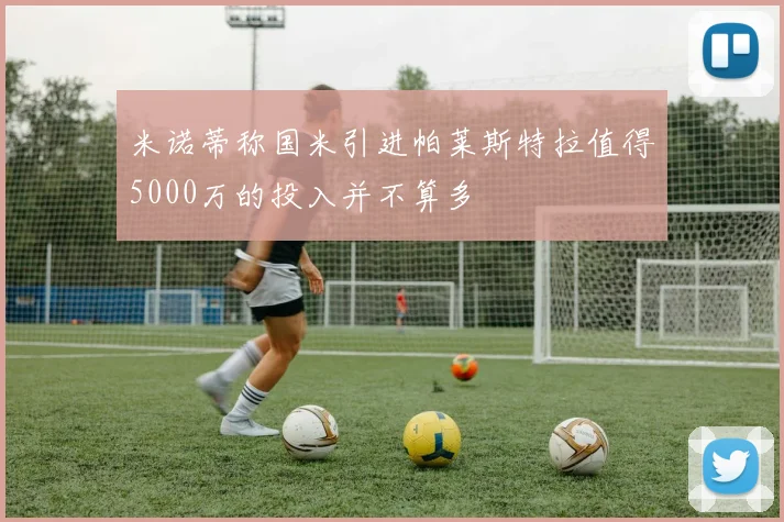 米诺蒂称国米引进帕莱斯特拉值得5000万的投入并不算多