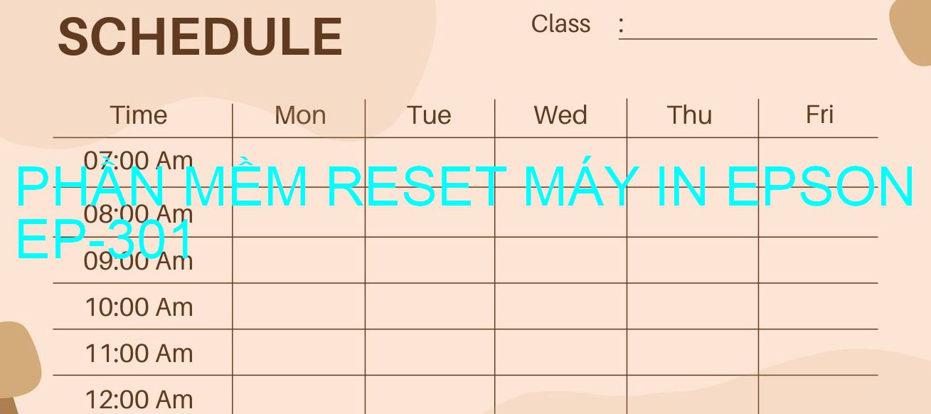 Phần mềm reset máy in Epson EP-301