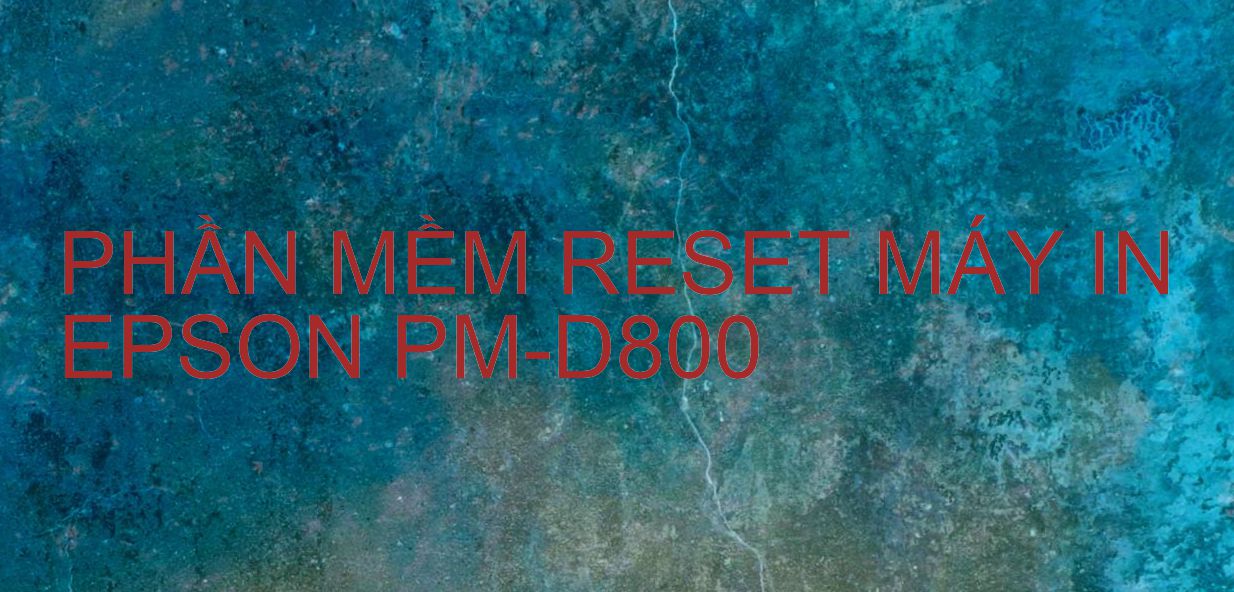Phần mềm reset máy in Epson PM-D800