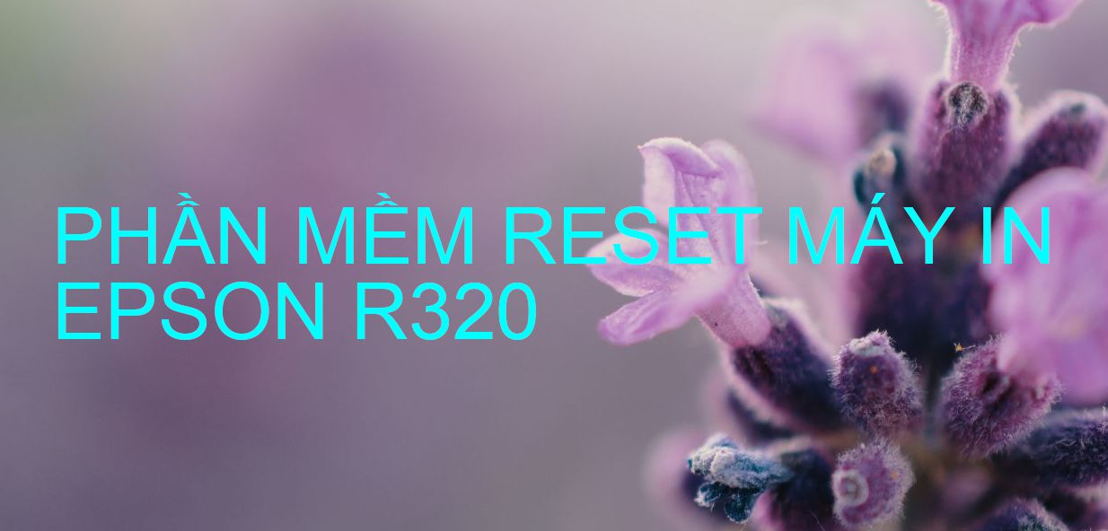 Phần mềm reset máy in Epson R320