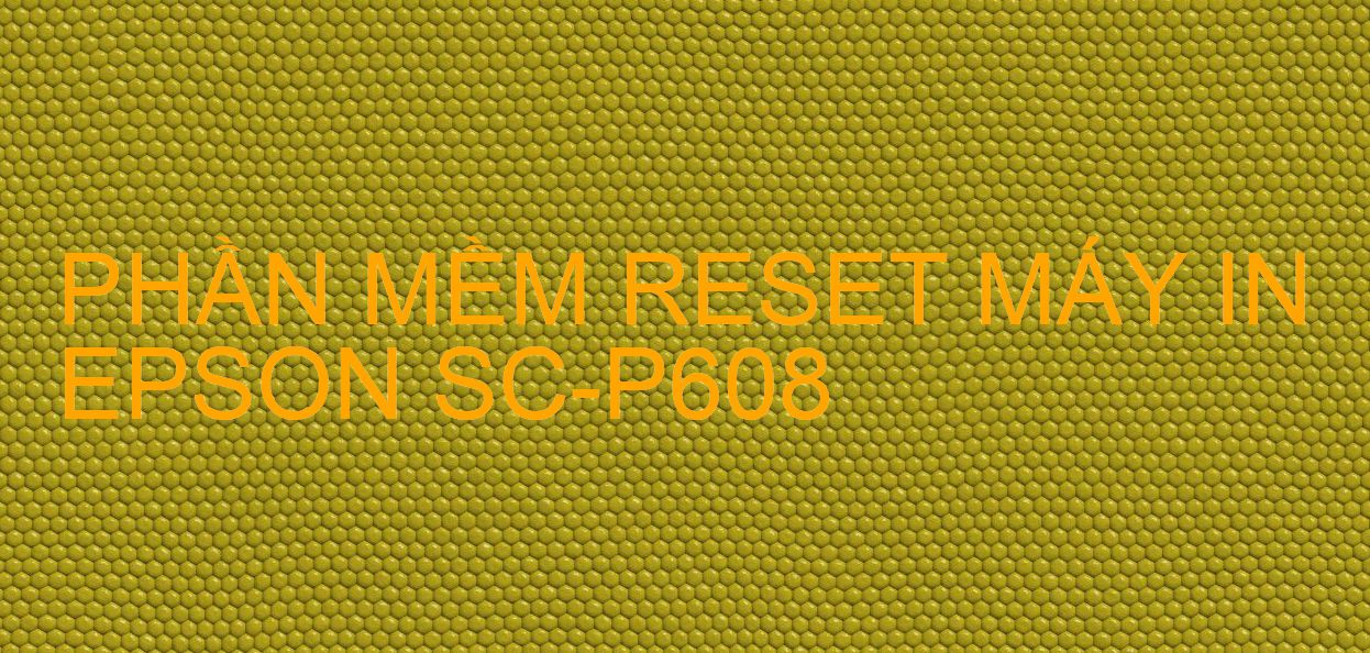 Phần mềm reset máy in Epson SC-P608